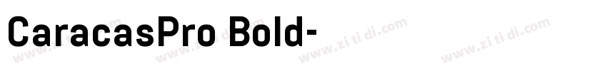 CaracasPro Bold字体转换